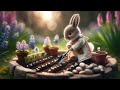 Relaxing Piano Instrumental Music for Work, Study, Focus ☕ Soft Classical Music & Bunny Rabbits