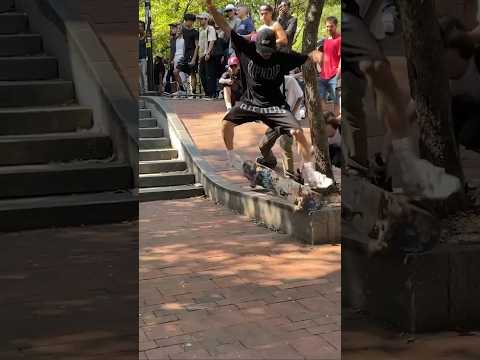 SLAPPY WITH FLIP OUT #NYSKATEBOARDING #BROOKLYNBANKS