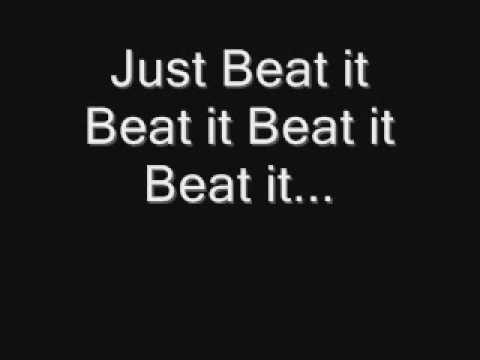 michael jackson beat it lyrics pdf