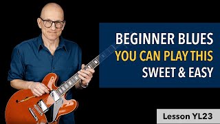 Anyone can play this solo - Blues in E - Beginner Major Pentatonic Blues Lesson YL23