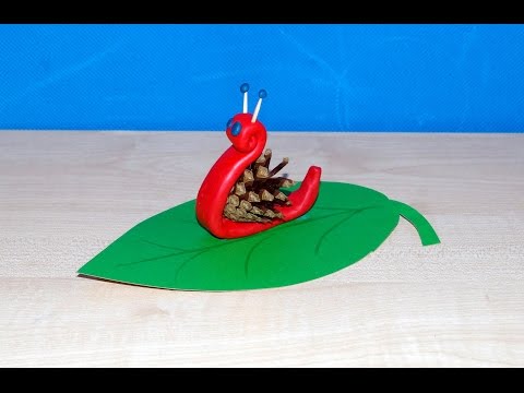 Поделки из шишек с детьми 2-3 лет 18