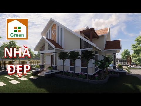 Nhà Đẹp 2021 Mẫu NHÀ VƯỜN GÁC LỬNG 4 PHÒNG NGỦ Đẹp Tại Đông Triều Quảng Ninh | VIDEO 360