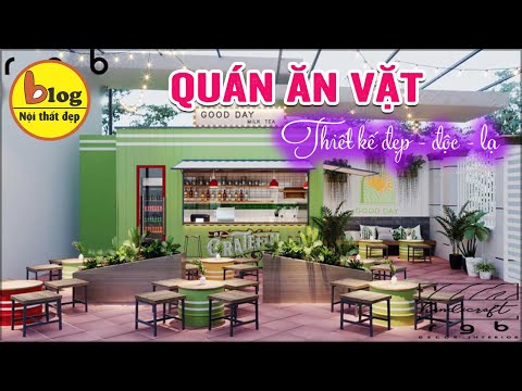 Kinh nghiệm thiết kế quán ăn vặt nhỏ nhưng đẹp hiện đại mà hiệu quả