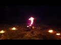 Fire Spinner Outside Cafe Mambo Ibiza 14.09.11
