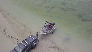 Check out the easy launching beach launching of the Stabicraft 1550 Fisher