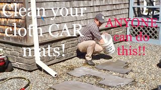 How to Clean Cloth Floor Mats!! You CAN do this!