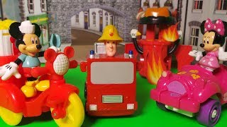 Fireman Sam Mickey Mouse And Minnie Mouse Hot Dog Stand