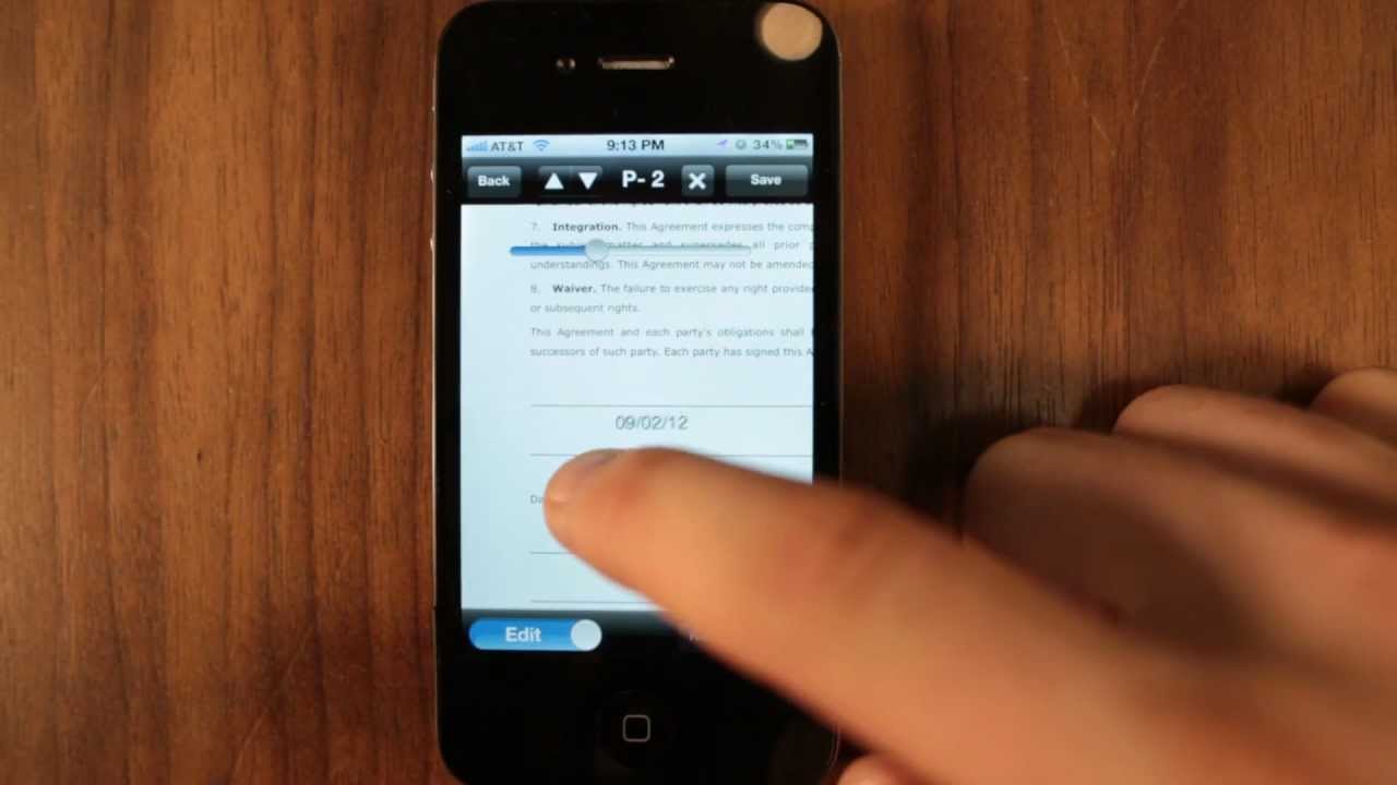 How to do Electronic Signatures from your iPhone with SignEasy YouTube