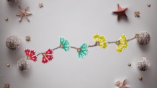 86.Derskum Boncuklu Halhal Yapimisand Beaded Carnation Anklet Jewelry