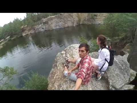 Hitchhiking Trip - Clif Jumps in Korostyshiv Canyon