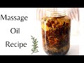 How to make Massage oil - massage oil recipe for muscle pain - Ayurvedic Herbal Massage oil