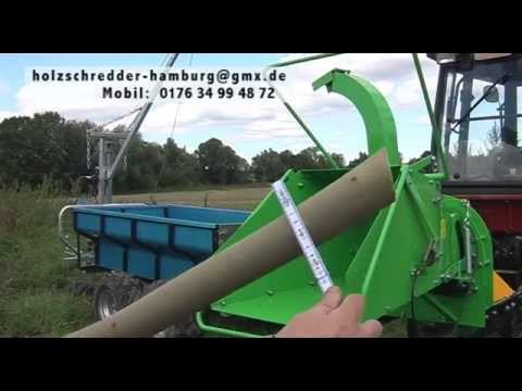 Holzschredder Holzhäcksler Buschholzhacker für Schlepper BX62RS m Einzug Hydr