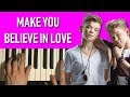Marcus & Martinus - Make You Believe In Love (Piano Tutorial Lesson)