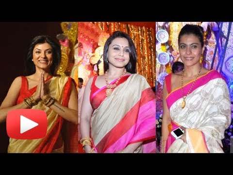 Bollywood Stars At Durga Puja 2013 - Bengali Actresses Celebrate...