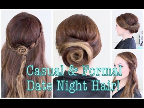 Rosette Hairstyles 1 Half updo and 1 Updo! - YouTube