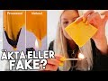ÄR MATEN ÄKTA ELLER FAKE? (testar b.la. glass, ris &amp; ost)