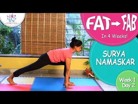 Lose Weight In 4 Weeks || Week 1 - Day 2 || Surya Namaskar