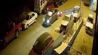 Ankara Şaşmaz Da Seyir Halindeki Araçta Patlama Anı