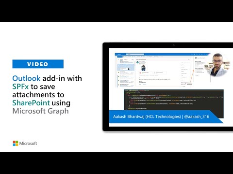 Outlook addin with SPFx to save attachments to SharePoint using Microsoft Graph