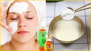 (Rice Face Pack) Rice & Aloe Vera Gel For Glowing Skin ! chawal ke aate ka face 
