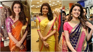 Kajal Agarwal Sarees Collection Amazing Saree Styles Of Kajal Agarwal Kajal Sarees And Jewellery