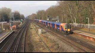 Southwest Train 8 Coach Arriving At Farnborough