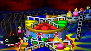 Mario Party 3 - All Surviral Minigames: Daisy vs Peach vs Mario vs Luigi