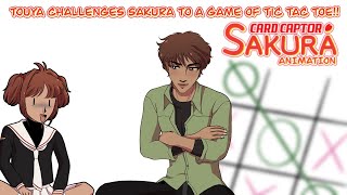 Touya Challenges Sakura To A Game Of Tic Tac Toe - Cardcaptor Sakura Animation