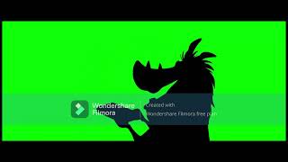 Timon And Pumbaa At The Cinema Green Screen Widscreen Scope