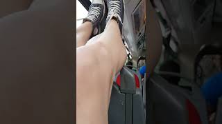 Funny Dangling Legs On Bus