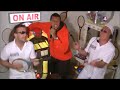 French Open karaoke featuring Jo Wilfried Tsonga, Andy Murray, Robin Söderling
