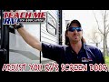 TEACH ME RV! How to adjust your RVs screen door latch.