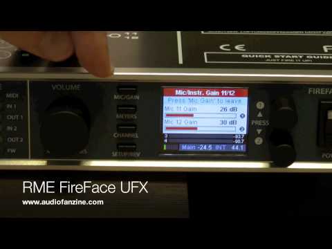 Présentation de la FireFace UFX de RME