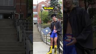 Wearing My Pro Wrestling Gear To Graduation