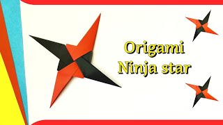 How to Fold Ninja star / Easy origami Ninja star  - Shuriken / Paper Ninja Star 