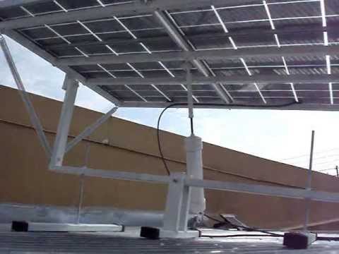How to build a solar tracker. DIY solar panel sun tracker. - YouTube