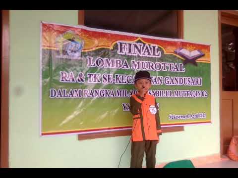 Final Lomba Tartil dlm rangka Milad MI Sabita 2, no. tampil 01 ( M Kholfani Althof M.)