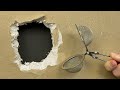 60 Year Old Mason Was Stunned by This Method! Repair Hole in Drywall in 5 Minutes