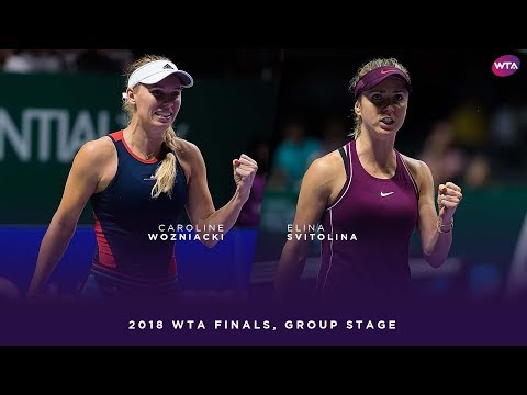 Caroline Wozniacki vs. Elina Svitolina | 2018 WTA Finals Singapore Round Robin | WTA Highlights