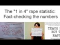The "1 in 4" rape statistics:  Fact-checking the numbers