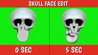 Skull Face Green Screen Template Edit Skull Template New