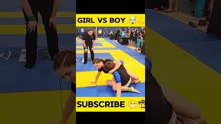 Girl Vs Boy Wrestling Grappling Thrilled Match