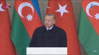 Recep Tayyip Erdogan  Bextiyar Vahabzadenin şeirini herbi paradda oxudu (Torpaqd