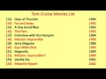 Tom Cruise Movies List Tom Cruise Movies List