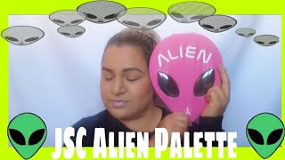 Green Eyeshadow Look Jsc Alien Palette
