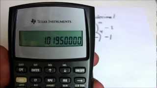 Effective Annual Rate for TI BAII+