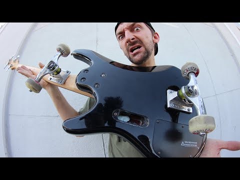 BASS GUITAR SKATEBOARD!! | SKATE EVERYTHING EPISODE 73