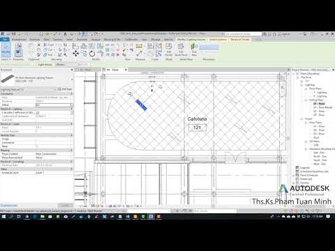 Hướng dẫn sử dụng Revit MEP 2019 | Bài 16: Kết nối thiết bị chiếu sáng tới công tắc
