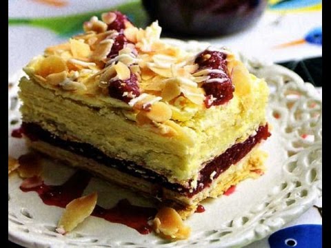 Торт из слоеного теста своими руками Торт из слоеного теста