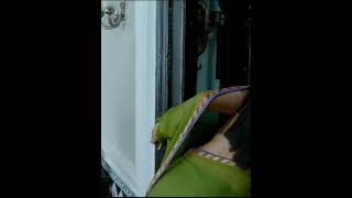 South Indian Actress Hka Shetty Hot In Green Half Saree Look